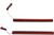 CUSTOM DYNAMICS MPLASMA-RED-PR Plasma Rod -8" - Pair