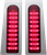 CUSTOM DYNAMICS PB-FILL-R-C ProBEAM® Fillerz® Lights - Red - Chrome - Red Chrome