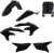 CYCRA 1CYC-9435-12 5 Piece Replica Body Kit - Black - YZ 250/450 F/FX - Black YZ 250/450 F/FX