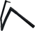 FAT BAGGERS INC. 707012-B 1-1/4" EZ Install Flat Top Handlebar - 12" - Black - 12" Black