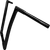 FAT BAGGERS INC. 707016-B 1-1/4" EZ Install Flat Top Handlebar - 16" - Black - 16" Black