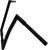 FAT BAGGERS INC. 708014-B 1-1/4" EZ Install Flat Top Handlebar - 14" - Black - 14" Black