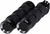 KHROME WERKS 500230 Turbine Grips - Air Cushion Cable Black