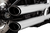 VANCE & HINES 16376 3" Twin Slash Slip-On Muffler - Chrome