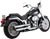 VANCE & HINES 16844 Twin Slash 3" Slip-On Mufflers - Chrome