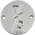 THRASHIN SUPPLY CO. TSC-3026-2 Points Cover - Dished Polished 5 Hole Twin Cam