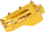 THRASHIN SUPPLY CO. TSC-2221-5 Aggressor Brake Pedal - Gold Touring