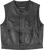 THRASHIN SUPPLY CO. TMJ-17-09 Encinal Leather Shorty Riding Vest - Black Medium
