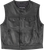 THRASHIN SUPPLY CO. TMJ-17-11 Encinal Leather Shorty Riding Vest - Black XL