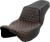 SADDLEMEN 808-07B-17803 Honeycomb Step-Up Seat - Honeycomb Extended Reach Orange Stitching FL '08-'23