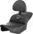 SADDLEMEN 823-07-189B2 Honeycomb Roadsofa™ Seat - with Backrest Honeycomb Gray Stitch FLTR/FLHX '23-'24