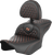 SADDLEMEN 823-07-189B3 Honeycomb Roadsofa™ Seat - with Backrest Honeycomb Orange Stitch FLTR/FLHX '23-'24