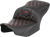 SADDLEMEN 823-07-20604 Roadsofa™ Lattice Stitch Seat - without Backrest Carbon Fiber Lattice Stitch Red Stitch FLTR/FLHX '23-'24