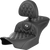 SADDLEMEN 823-07-206B6 Roadsofa™ Lattice Stitch Seat - with Backrest Carbon Fiber Lattice Stitch White Stitch FLTR/FLHX '23-'24