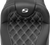 SADDLEMEN 823-07-20706 Roadsofa™ Extended Reach Seat - without Backrest Lattice Stitch White Stitch FLTR/FLHX '23-'24
