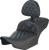 SADDLEMEN 823-07-207B1 Roadsofa™ Extended Reach Seat - with Backrest Lattice Stitch Blue Stitch FLTR/FLHX '23-'24