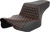 SADDLEMEN 823-07-17803 Honeycomb Step-Up Seat - Extended Reach Front Honeycomb Orange Stitch FL '23-'24