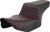 SADDLEMEN 823-07-17804 Honeycomb Step-Up Seat - Extended Reach Front Honeycomb Red Stitch FL '23-'24