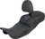 SADDLEMEN 808-07B-211B1 Extended Reach RoadSofa™ Tri Gripper Seat - Extended Reach Blue Stitch w/ Backrest FLH/FLT '08-'25