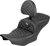 SADDLEMEN 823-07-210B5 Roadsofa™ Standard Reach Seat - with Backrest Silver Stitch FLH/FLT '23-'25