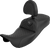 SADDLEMEN 808-07B-209B2 Dragon Scale Stitch RoadSofa™ Seat - Dragon Scale Gray Stitch with Backrest Touring '08-'25