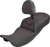 SADDLEMEN 808-07B-207B4 Roadsofa™ Carbon Fiber Seat - Lattice Red Stitch With Backrest FL '08-'25