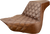 SADDLEMEN 818-27-172BR Step-Up Seat — Front Lattice Stitch - Front Lattice Stitch Brown FL/FX '18-'24