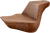 SADDLEMEN 818-27-173BR Step-Up Seat — Rear Lattice Stitch - Rear Lattice Stitch Brown FL/FX '18-'24