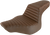 SADDLEMEN 813-27-176BR Step-Up Seat — Front Tuck-n-Roll/Rear Lattice Stitch - Front Tuck-n-Roll/Rear Lattice Stitch Brown