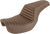 SADDLEMEN 818-30-176BR Step-Up Seat — Front Tuck-n-Roll/Rear Lattice Stitch - Front Tuck-n-Roll/Rear Lattice Stitch Brown