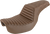 SADDLEMEN 806-04-176BR Step-Up Seat — Front Tuck-n-Roll/Rear Lattice Stitch - Front Tuck-n-Roll/Rear Lattice Stitch Brown