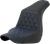 SADDLEMEN 818-29-17201 Lattice Stitch Step-Up Seat - Front Lattice Stitch Blue Stitch FXLR/FLSB '18-'24