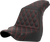 SADDLEMEN 818-29-17504 Lattice Stitch Step-Up Seat - Full Lattice Stitch Red Stitch FXLR/FLSB '18-'21