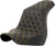 SADDLEMEN 818-29-17507 Lattice Stitch Step-Up Seat - Full Lattice Stitch Gold Stitch FXLR/FLSB '18-'21