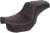 SADDLEMEN SC80604RED Pro Series SDC Performance Grip Seat - Carbon Fiber/Lumbar Gripper Red Stitch Dyna '06-'17