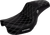 SADDLEMEN SC80604WHI Pro Series SDC Performance Grip Seat - Carbon Fiber/Lumbar Gripper White Stitch Dyna '06-'17