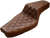 SADDLEMEN 807-03-175BR Step-Up Seat — Full Lattice Stitch - Full Lattice Stitch Brown XL