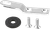 SADDLEMEN 10545CB Seat Bracket - Chrome 1/4"-28
