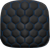 SADDLEMEN 040719001 Honeycomb Sissy Bar Pad - Honeycomb Blue Stitching