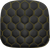 SADDLEMEN 040719007 Honeycomb Sissy Bar Pad - Honeycomb Gold Stitching