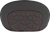 SADDLEMEN 061021104 Mini Contour Sissy Bar Pad - Tri-Gripper Red Stitch