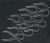 SADDLEMEN X021-05-0423 Highwayman Tattoo Saddlebags - Silver Jumbo