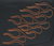 SADDLEMEN X021-05-0416 Highwayman Tattoo Saddlebags - Orange Large
