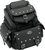 SADDLEMEN 3515-0119 BR1800EXS Combination Backrest, Backseat, and Sissy Bar Bag - Black Studded