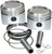 S&S CYCLE 92-2027 Piston Kit - For Super Stock Heads - 3.500" +0.010" - Domed - 80" Big Twin - For Super Stock Heads 3.500" +0.010" Domed 80" Big Twin