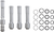 S&S CYCLE 106-1340 Pushrod Cover Kit - Chrome - Twin Cam | M8 - Chrome Twin Cam | M8
