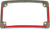 Open Box CUSTOM DYNAMICS TF08-C License Plate Frame - Red/White LED - Chrome - Red/White LED Chrome