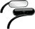 ARLEN NESS 13-412 Mirror - Micro - Mini - Side View - Oval - Black - Left - Micro Mini Side View Oval Black Left