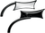 ARLEN NESS 13-419 Mirror - Micro - Four-Point - Side View - Rectangle - Black - Right - Micro Four-Point Side View Rectangle Black Right