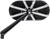 ARLEN NESS 13-160 Mirror - Side View - Caged Series/10 Gauge - Black - Left - Side View Caged Series/10 Gauge Black Left